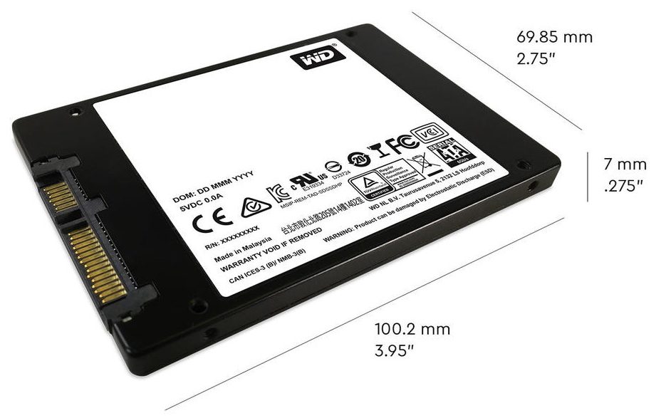 Ổ cứng SSD WD 250GB WDS250G2B0A
