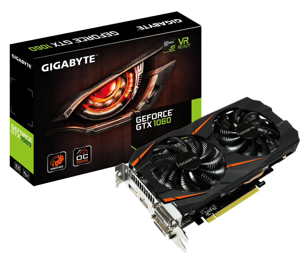 Card màn hình Gigabyte 6GB Winforce OC - N1060WF2OC-6GD