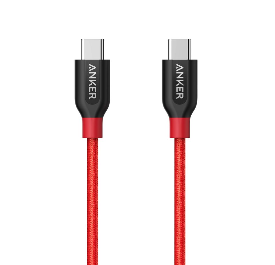 Cáp Anker PowerLine+ USB-C ra USB-C 2.0 0,9m - A8187H91 (Đỏ)