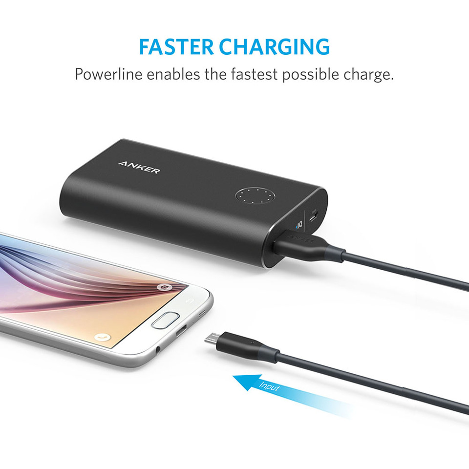 Cáp Micro USB Anker PowerLine 3m - A8134012 (Đen)