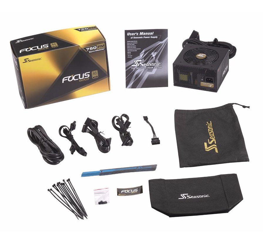 Power Seasonic 750W Focus FM-750 - 80 Plus Gold
