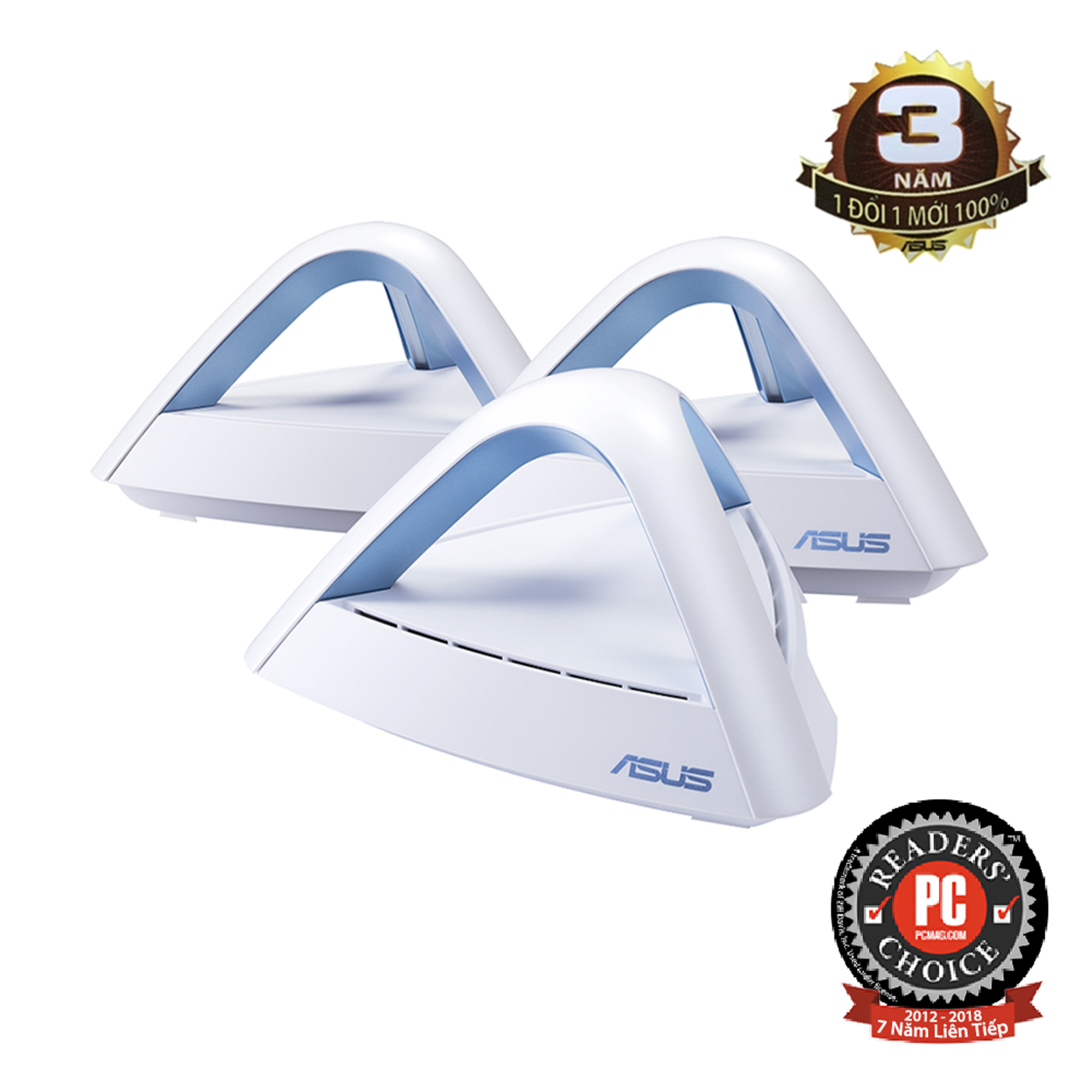 Thiết bị mạng không dây Asus Lyra Trio MAP-AC1750 (3PK)