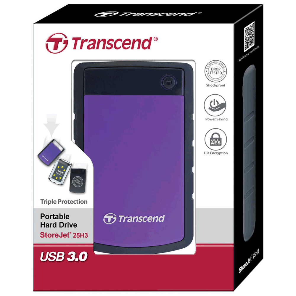 Ổ cứng HDD Transcend 500GB StoreJet H3+Box 2.5inch