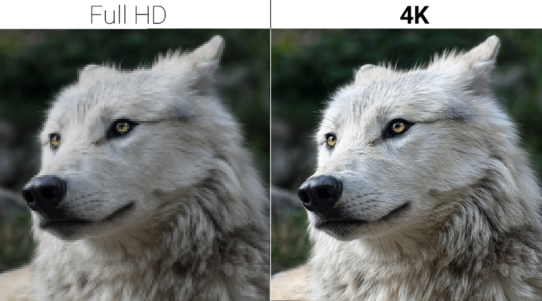 độ phân giải UHD 4K đem tới hình ảnh vô cùng sắc nét