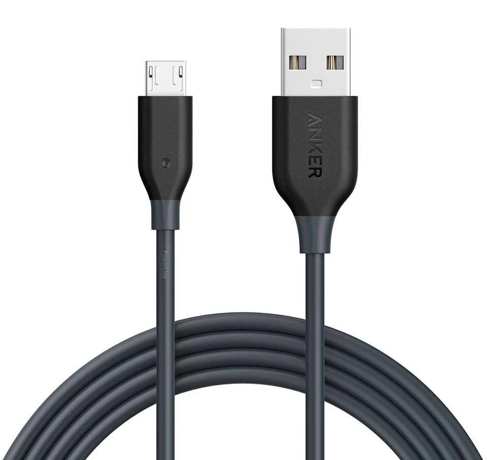 Cáp Micro USB Anker PowerLine 1,8m - A8133 (Xám)