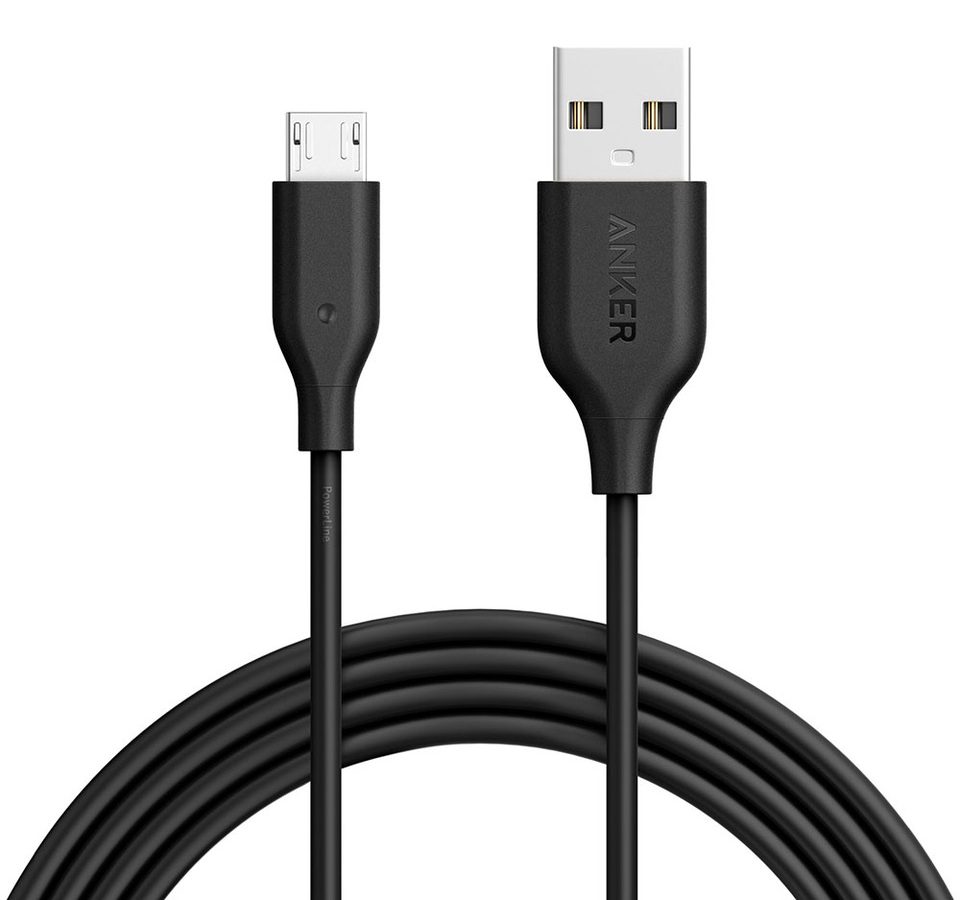 Cáp Micro USB Anker PowerLine 1,8m - A8133 (Đen)