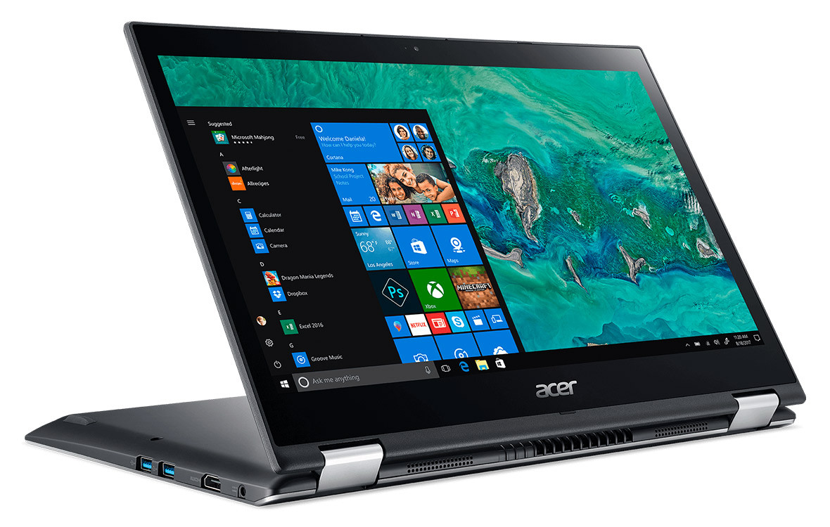 Laptop Acer Spin 3 SP314-51-51LE (NX.GZRSV.002) (Xám)