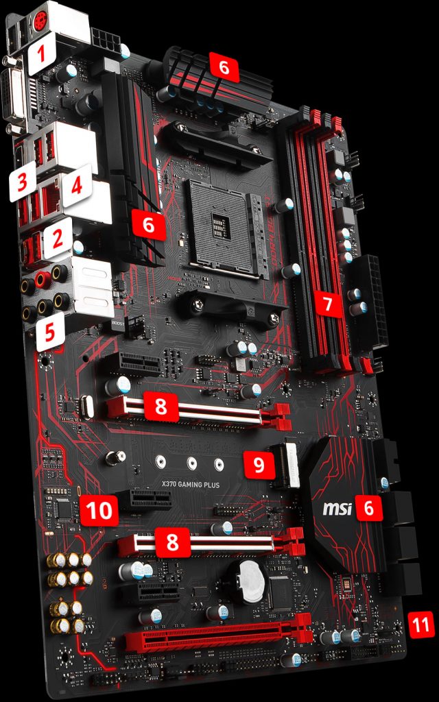 Mainboard Msi X370 Gaming Plus