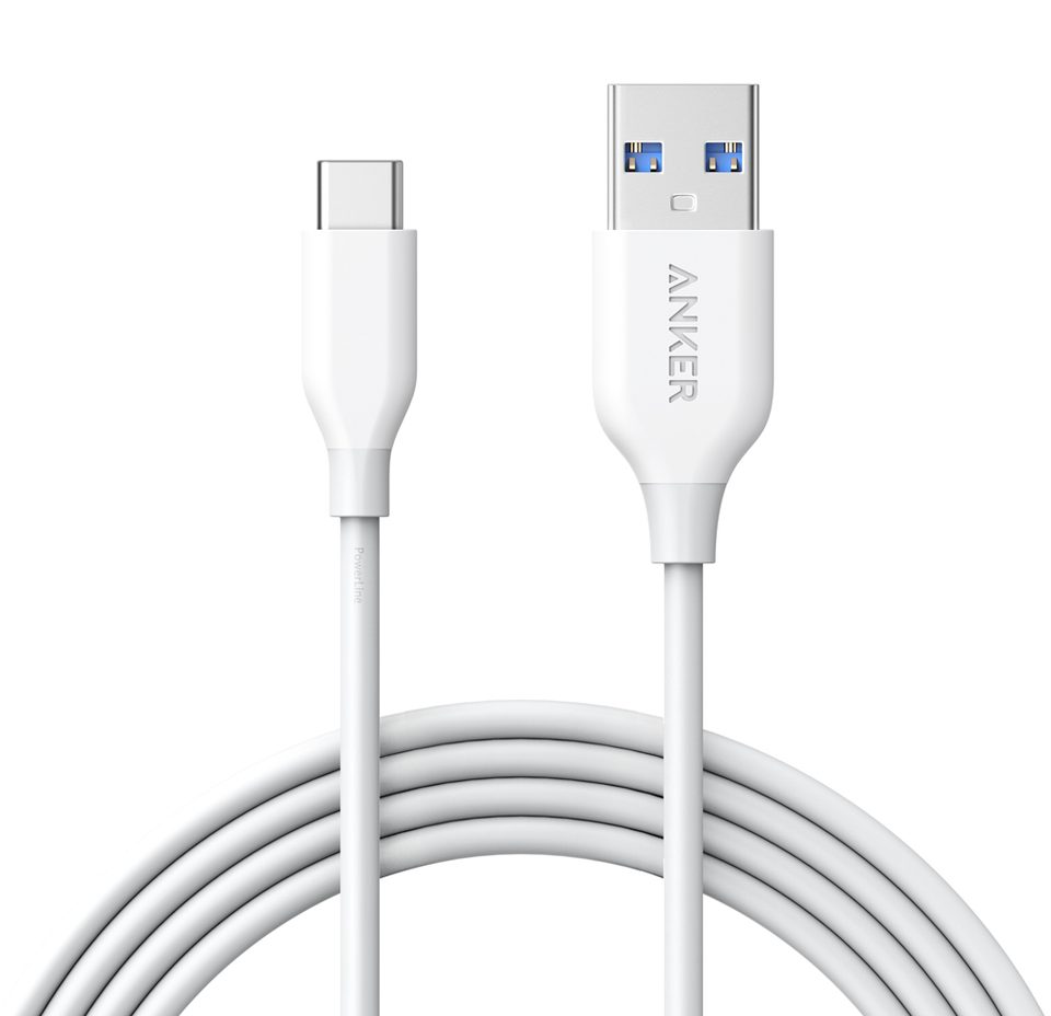 Cáp sạc Anker PowerLine USB 3.0 ra USB-C - 0,9m - A8163 (Trắng) với thiết kế đẹp chất lượng