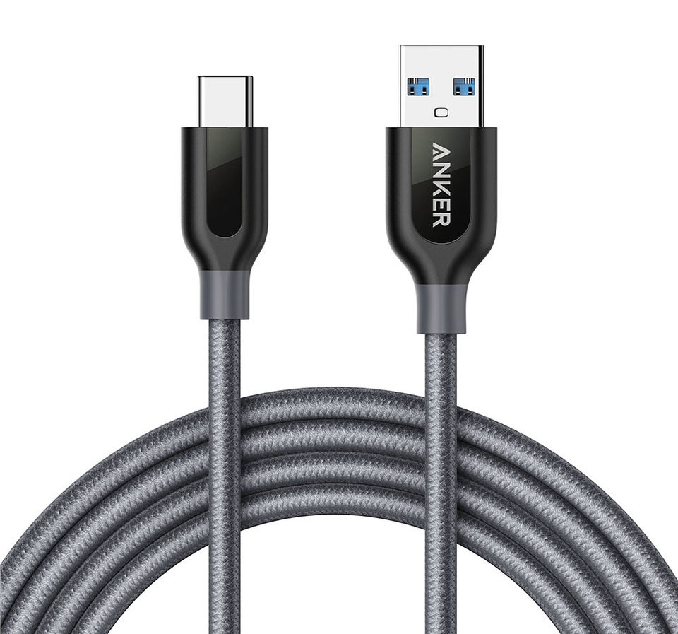 cáp Anker PowerLine+ USB 3.0 ra USB-C 1,8m - A8169 (Xám)