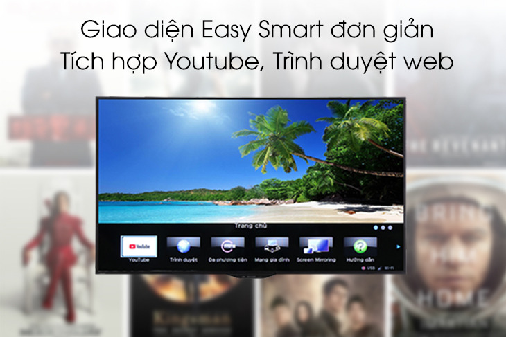 Smart Tivi Sharp Full HD 50 inch 2T-C50AE1X với hệ điều hành easy smart tiện lợi trên tivi Sharp