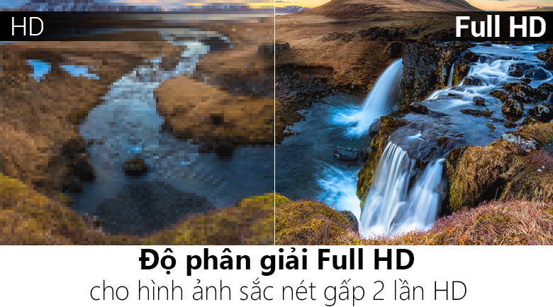 Độ phân giải Full HD mang tới hình ảnh sắc nét, chân thực
