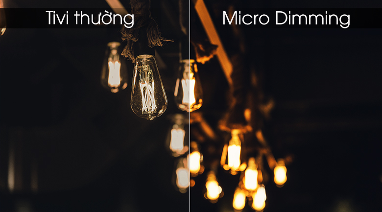 micro dimimng giúp tăng độ tương phản đem tới hình ảnh sắc nét 
