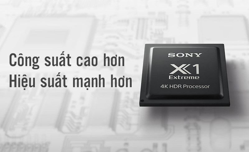 4K HDR Processor X1™ công suất cao, mang đến vè đẹp hoàn mỹ cho hình ảnh