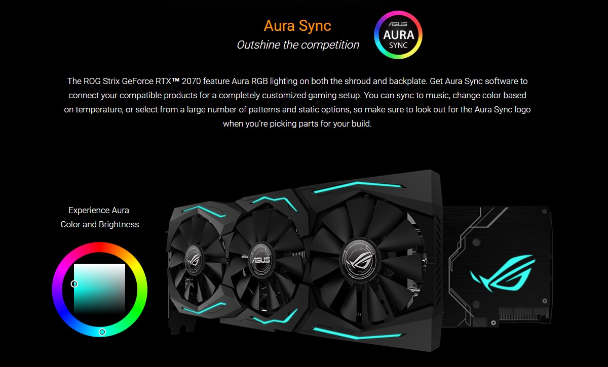 Card đồ họa ASUS GeForce RTX 2070 8GB GDDR6 ROG Strix