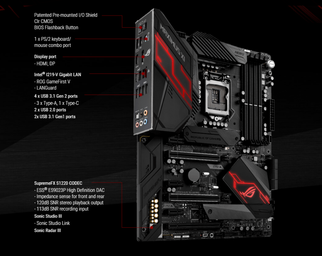 Bo mạch chủ Mainboard Asus ROG Maximus XI Hero