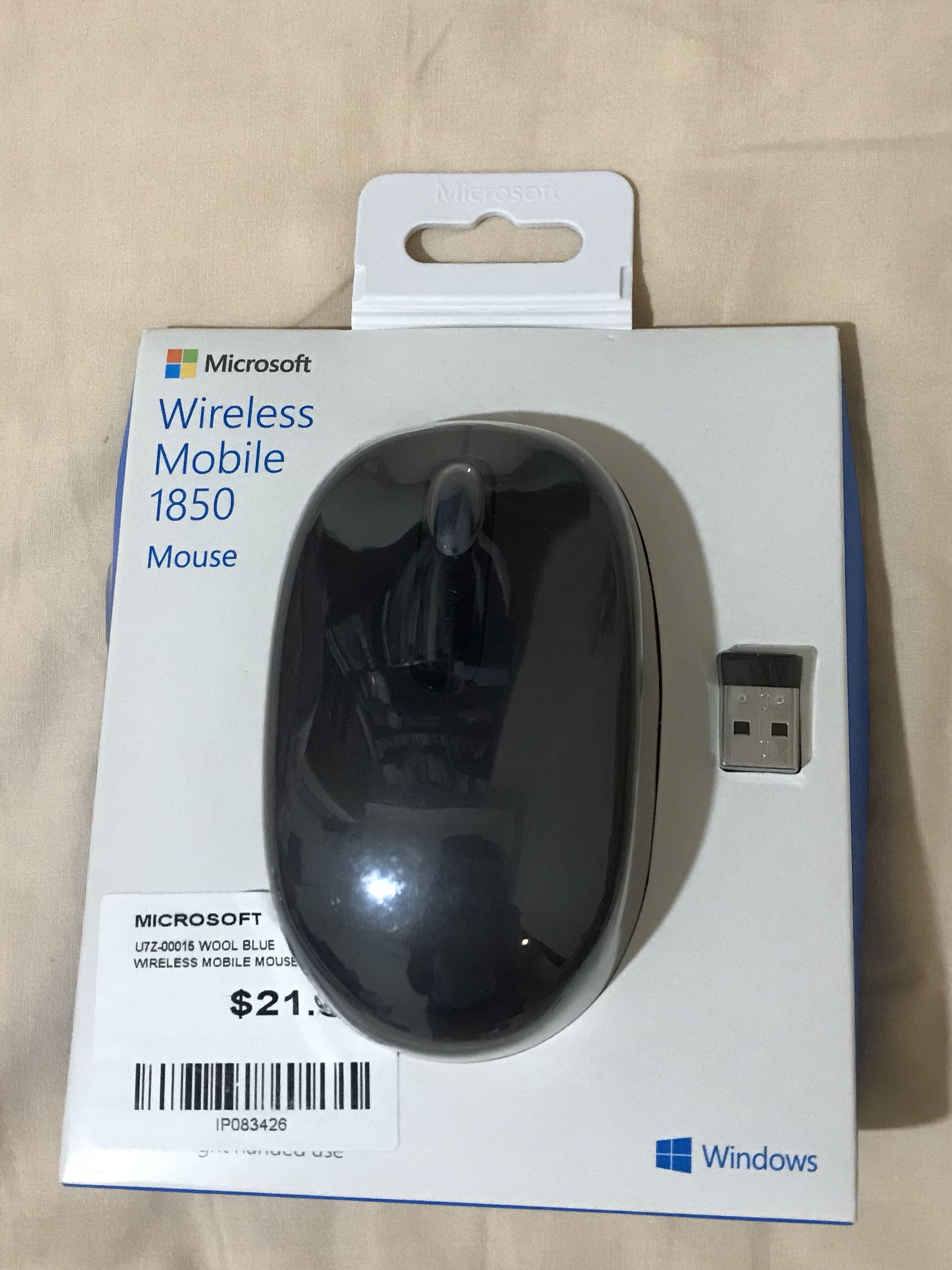 Chuột máy tính Microsoft Wireless Mobile Mouse 1850