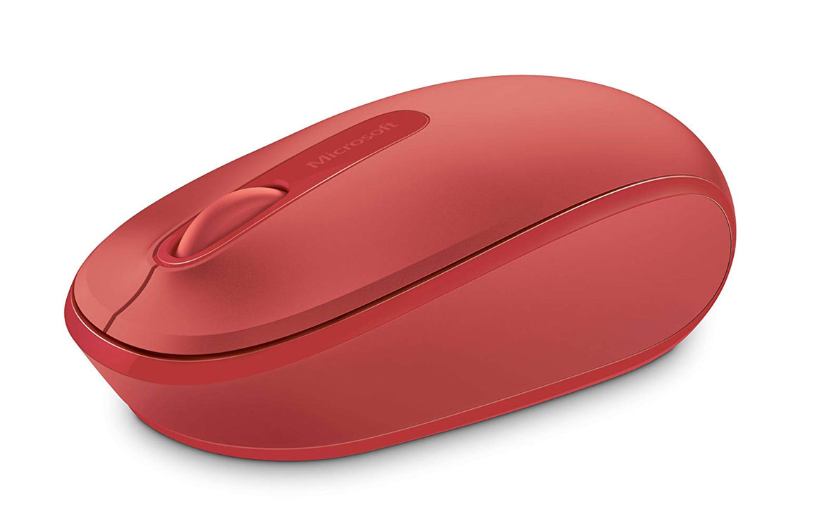 Chuột máy tính Microsoft Wireless Mobile Mouse 1850 (Đỏ)