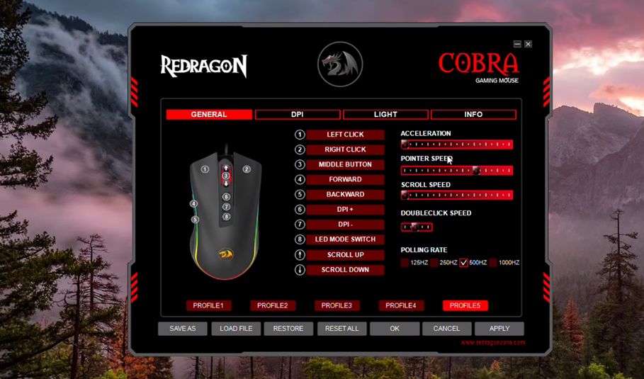 Chuột máy tính Redragon Cobra M711