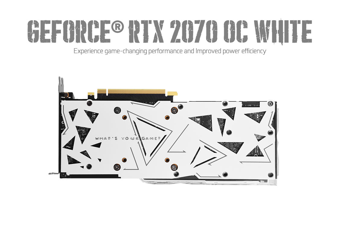 Card đồ họa GALAX GeForce RTX 2070 8GB GDDR6 White OC