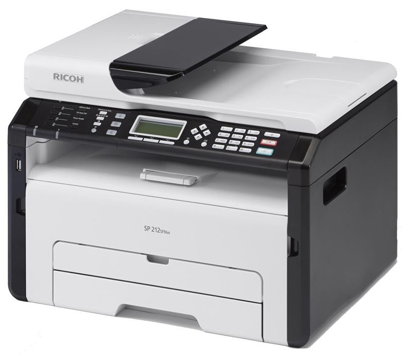 Máy in laser trắng đen RICOH SP212SFNW khay nạp giấy lớn thuận tiện người sử dụng