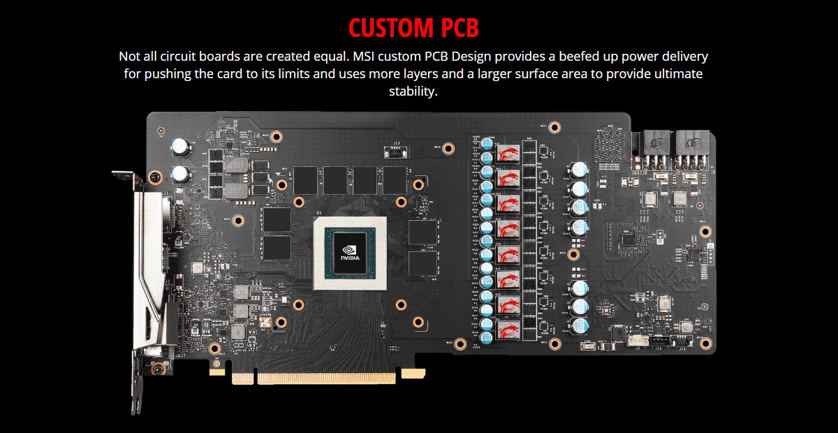 Card đồ họa MSI GeForce RTX 2070 8GB GDDR6 Gaming X