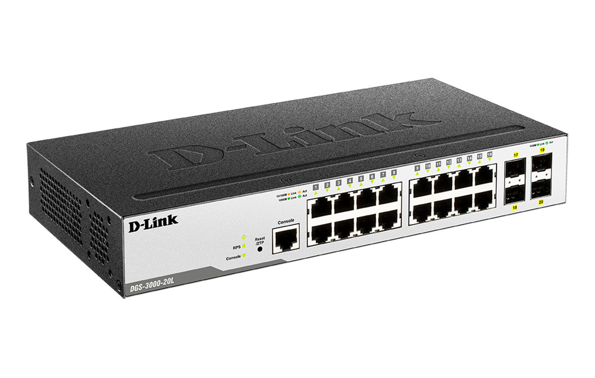 Switch D-Link 4P DGS-3000-20L