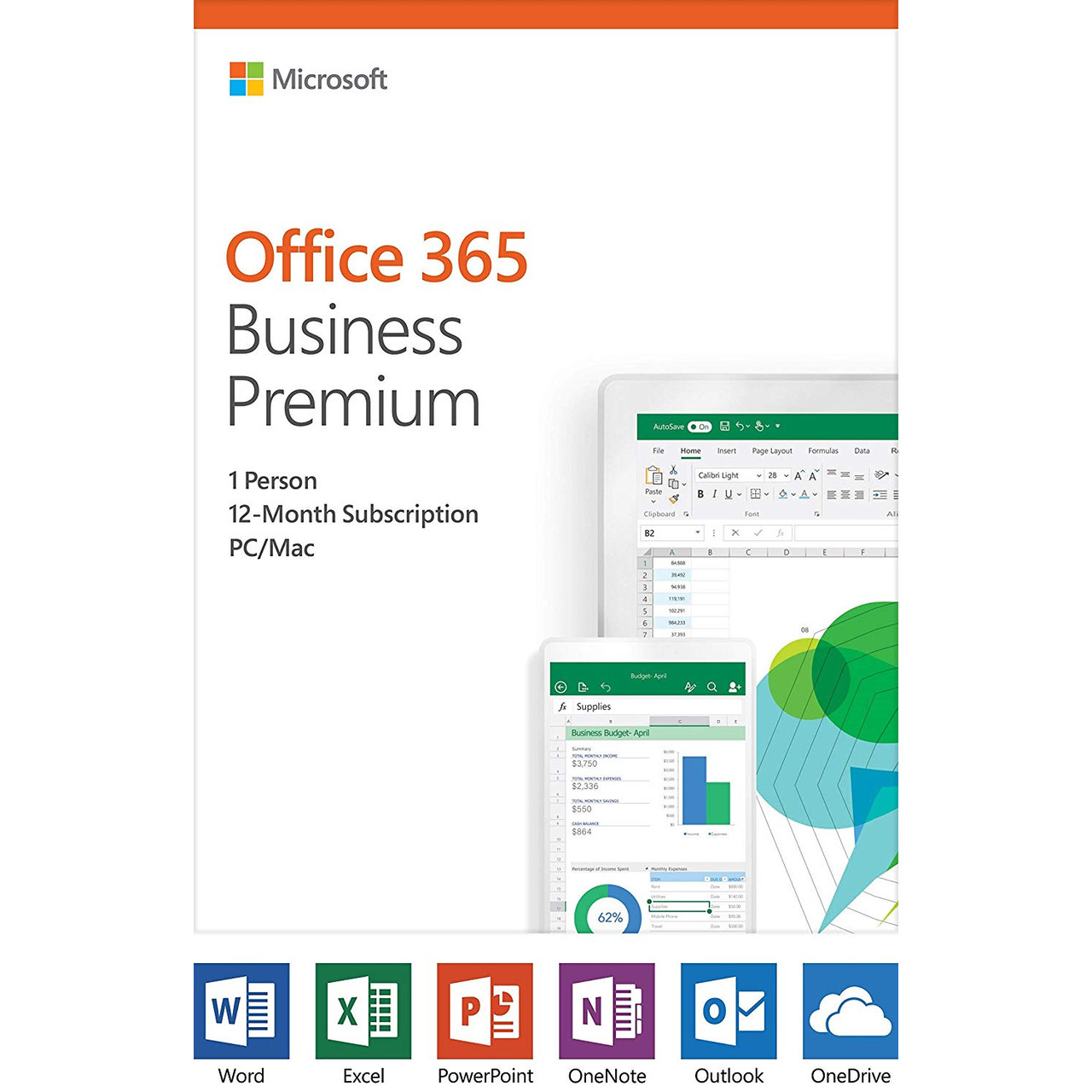 Phần mềm Office 365 Bus Prem Retail All Lng APAC EM SubPKL 1YR Online DwnLd NR (KLQ-00209)