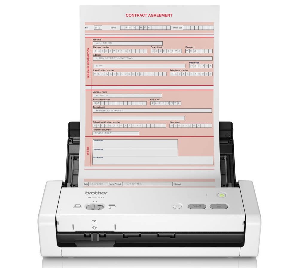 máy scan Brother ADS-1200 cái khả năng scan nhiều tài liệu văn bản khác nhau