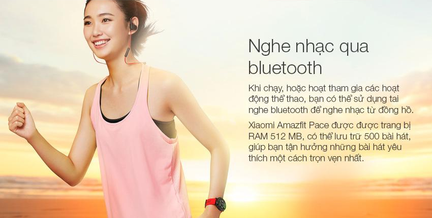 Đồng hồ thông minh Xiaomi Amazfit Pace giúp bạn nghe nhạc khi chạy bộ chơi thể thao