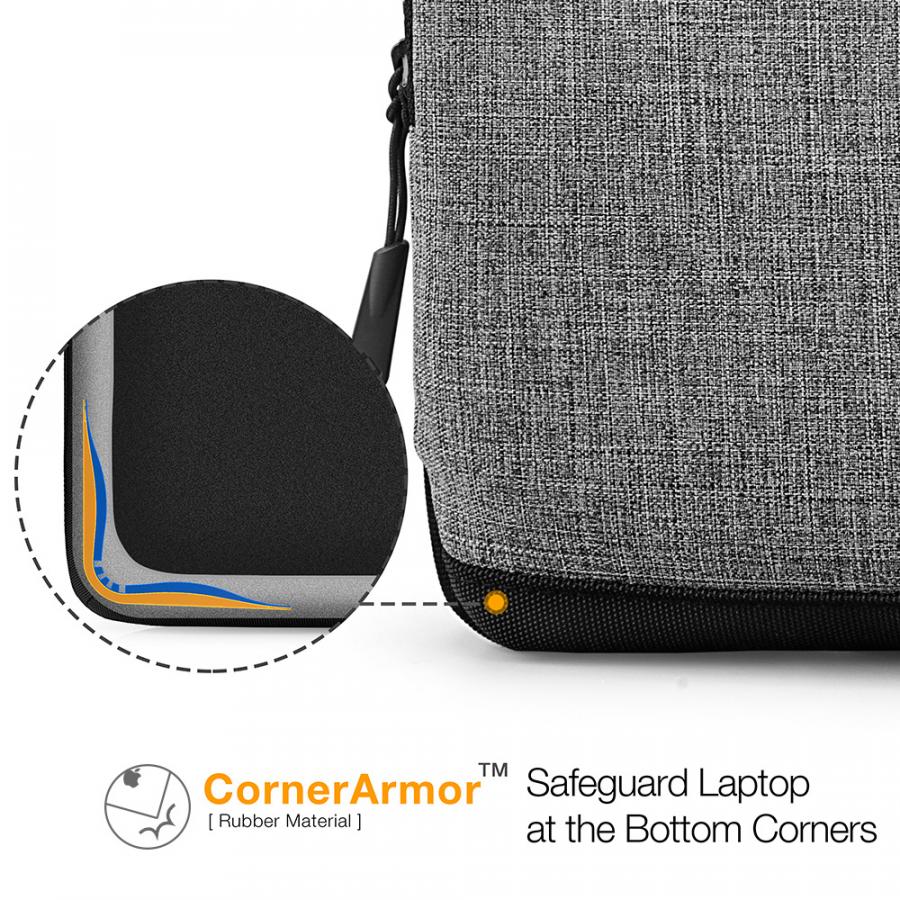 Áp dụng công nghệ CornerArmor™ đảm bảo các góc túi được bo viền hấp thụ lực tác động.