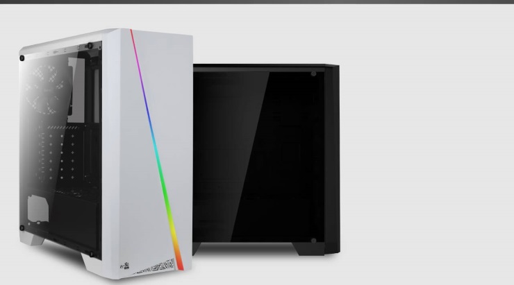 Case máy tính Aerocool Cylon MID TOWER RGB màu Trắng