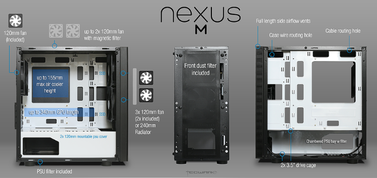 Thùng máy Case Nexus M White
