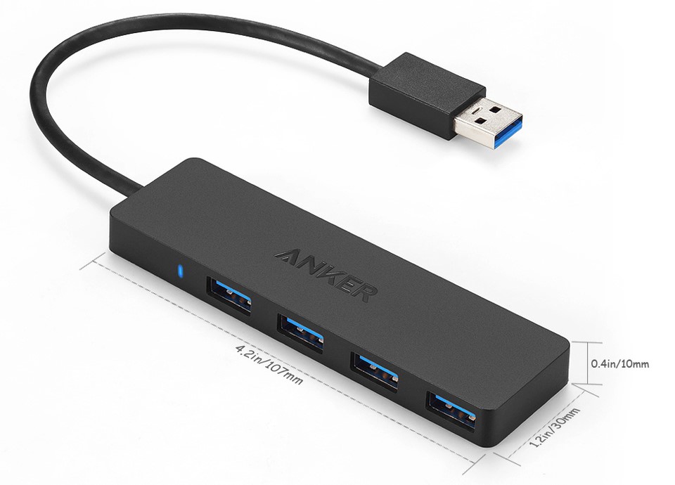 Hub Anker cổng USB 3.0 Ultra Slim - 4 cổng - A7516B