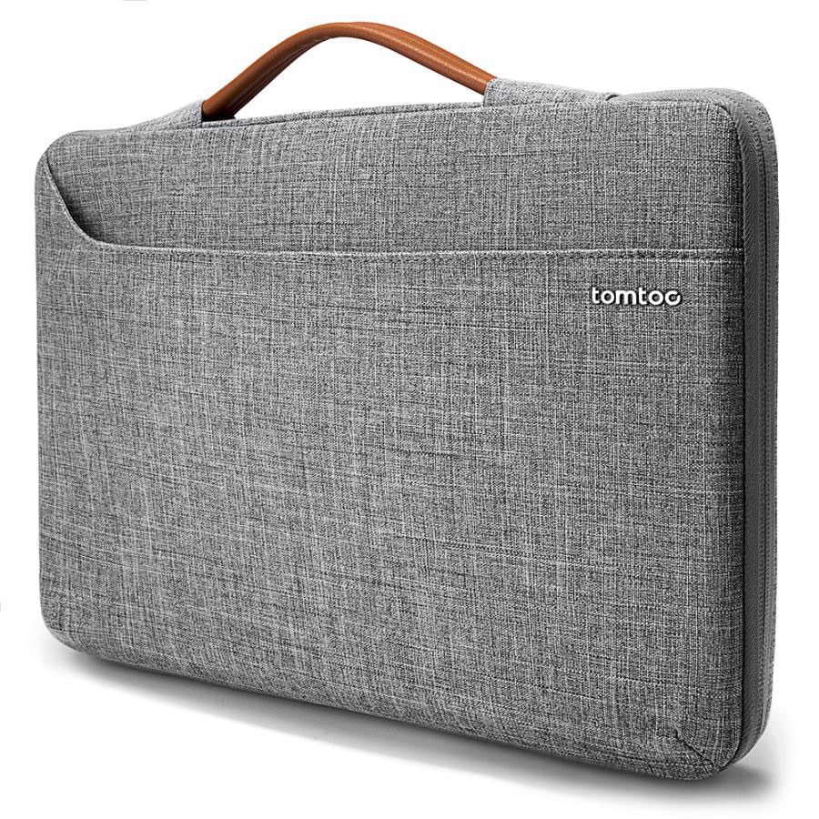 Túi xách Tomtoc 13" A22-C02GR (Xám) sử dụng chất liệu vải Polyester chất lượng cao