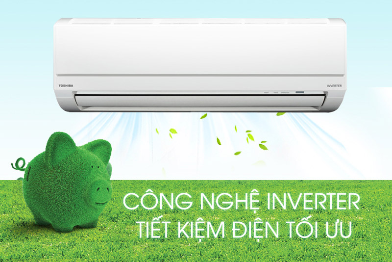 Máy lạnh - điều hòa Toshiba Inverter 2 HP RAS-H18G2KCVP-V giúp tiết kiệm điện năng tiêu thụ
