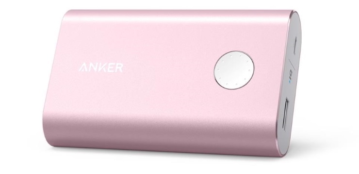 Pin sạc dự phòng Anker PowerCore Plus hồng