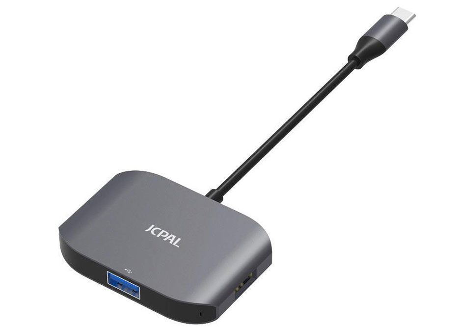 Bộ chuyển đổi JCPAL Linx USB-C to HDMI 3 in 1 (Xám) -2