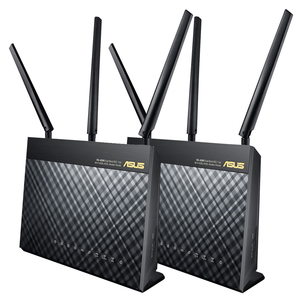 Router wifi dạng lưới AiMesh Asus RT-AC68U (2 pack)