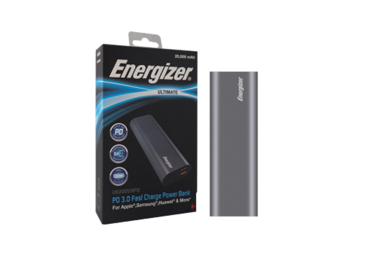 Pin sạc dự phòng Energizer 20.000mAh, 3.7V Li-Ion - UE20028PQ