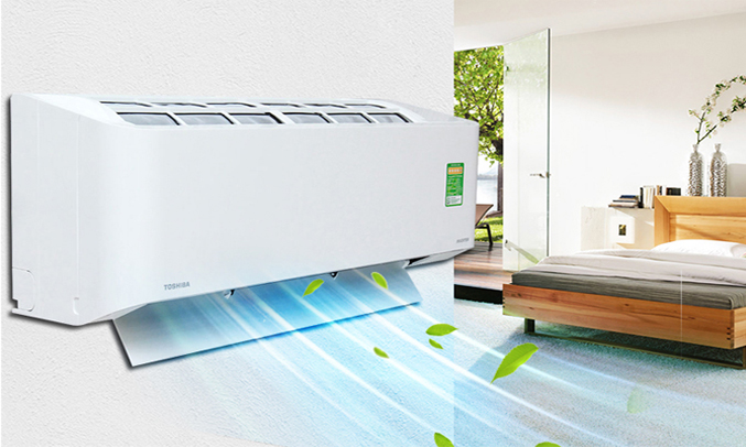 Máy lạnh - điều hòa Toshiba 1 HP RAS-H10QKSG-V phù hợp những căn phòng nhỏ như phòng ăn, phòng ngủ,..