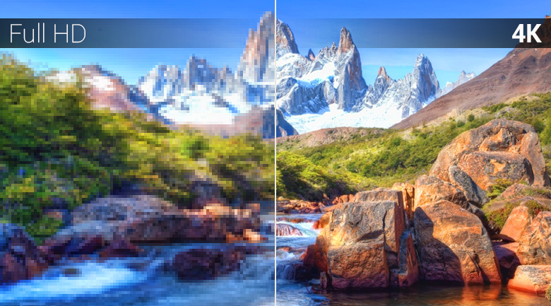 Độ phân giải UHD 4K đem tới hình ảnh sắc nét vô cùng chân thực