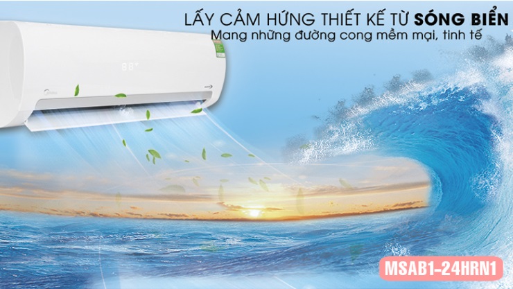 Máy lạnh 2 chiều Midea MSAB1-24HRN1