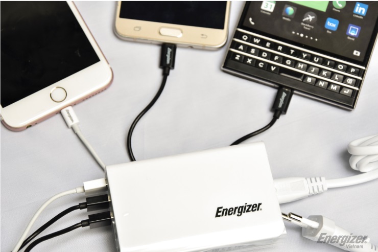 Cục Sạc Energizer USA5CEUCWH5 - USB Station CL 5 Cổng 25W EU