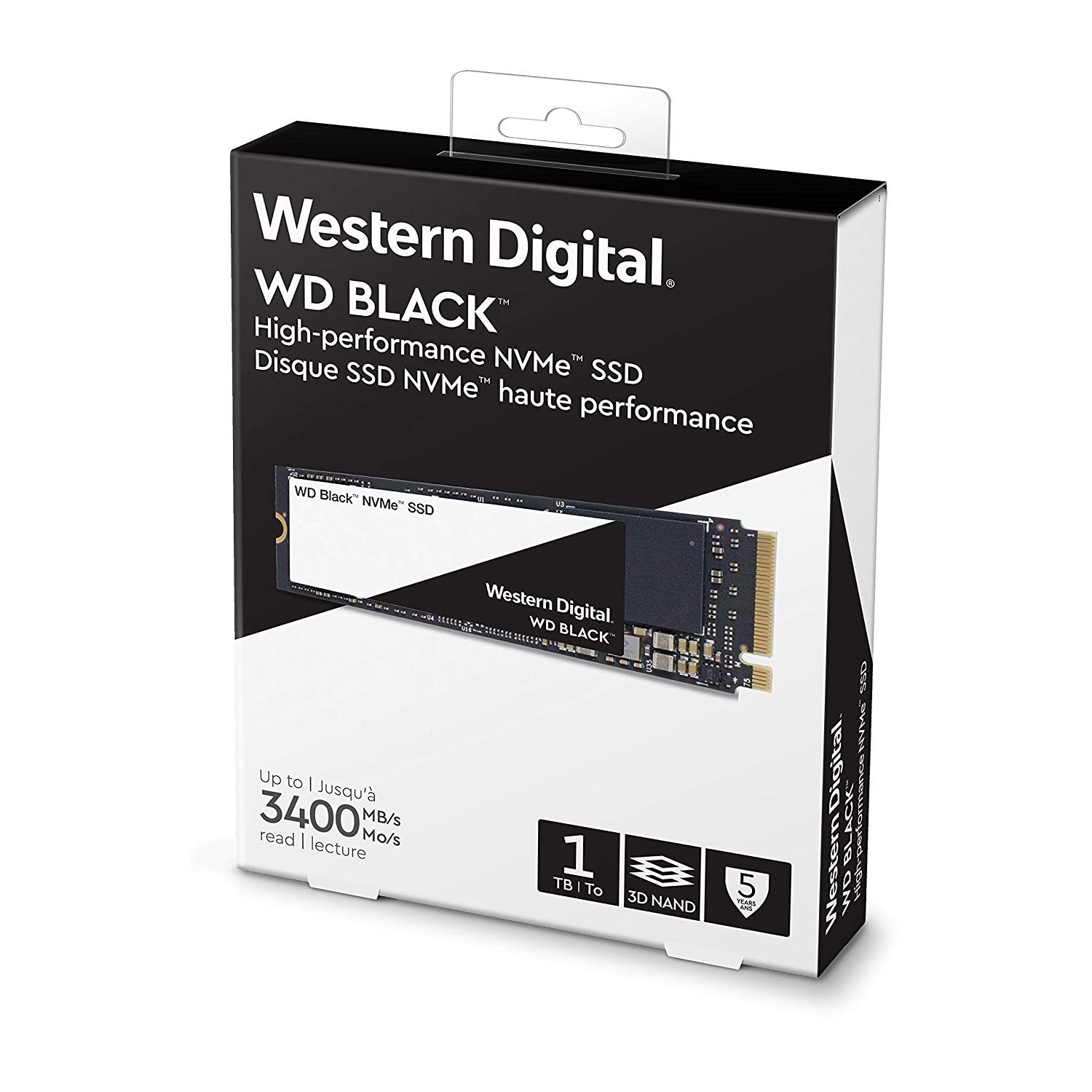 Ổ cứng SSD WD Black 1TB M.2 2280 NVMe PCIe (WDS100T2X0C)_2