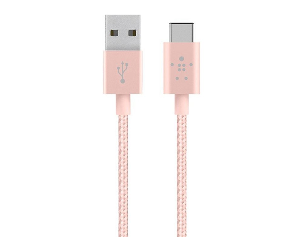 Cáp sạc USB Type C cho Samsung Belkin F2CU060bt04 1.2m (Vàng hồng)