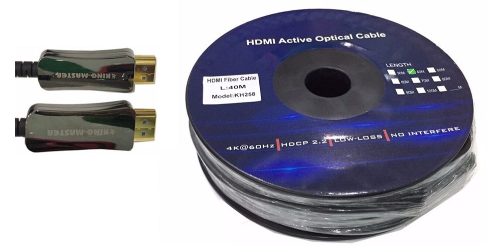 Cáp HDMI Kingmaster 2.0V (40m) Active Optical KH258