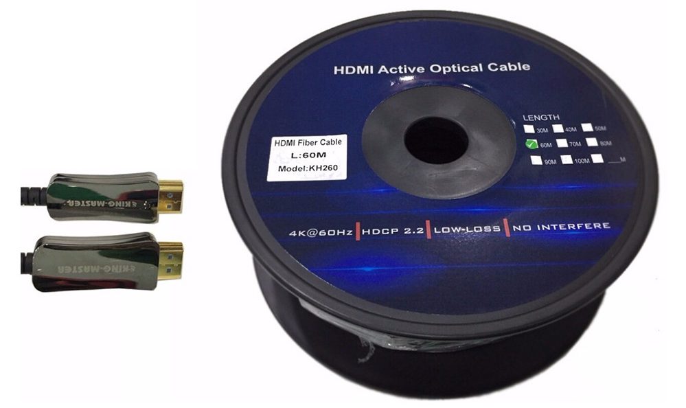 Cáp HDMI Kingmaster 2.0V (60m) Active Optical KH260