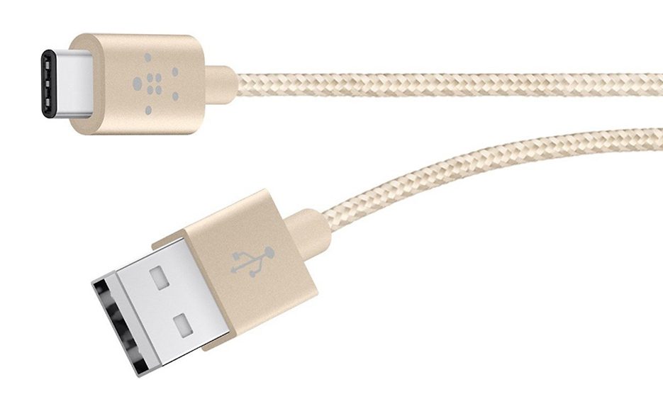 Cáp sạc USB Type C cho Samsung Belkin F2CU060bt04 1.2m (Vàng) -2