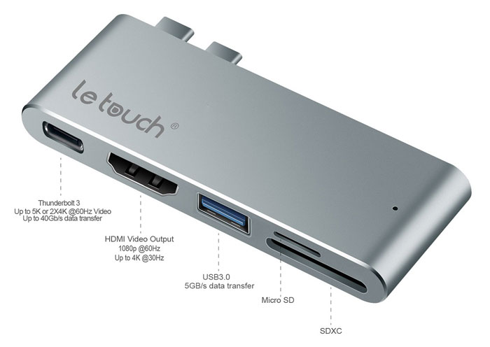 LeTouch-Dual-USB-C-HUB-Pro